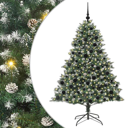 Albero di Natale artificiale con 300 LED Verde 180 cm