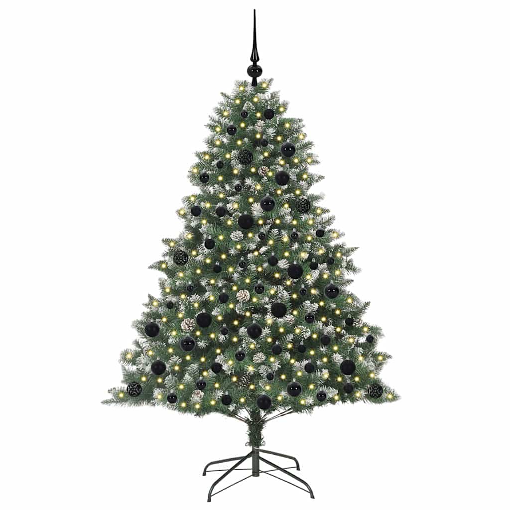 Albero di Natale artificiale con 300 LED Verde 180 cm