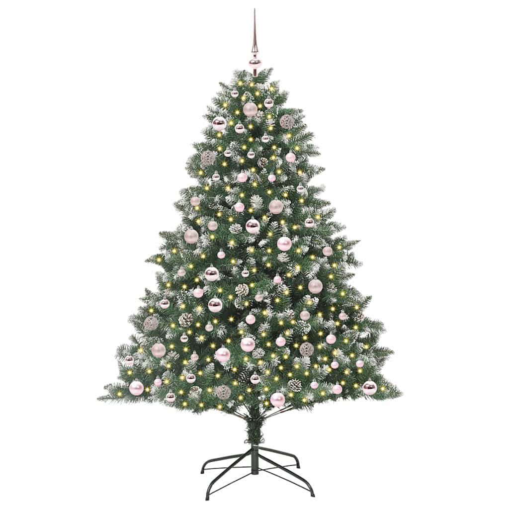 Albero di Natale artificiale con 300 LED Verde 180 cm