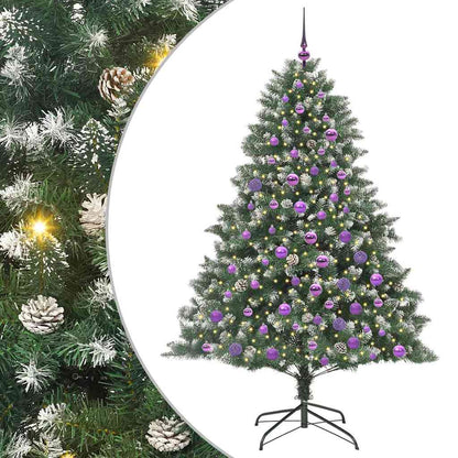 Albero di Natale artificiale con 300 LED Verde 180 cm