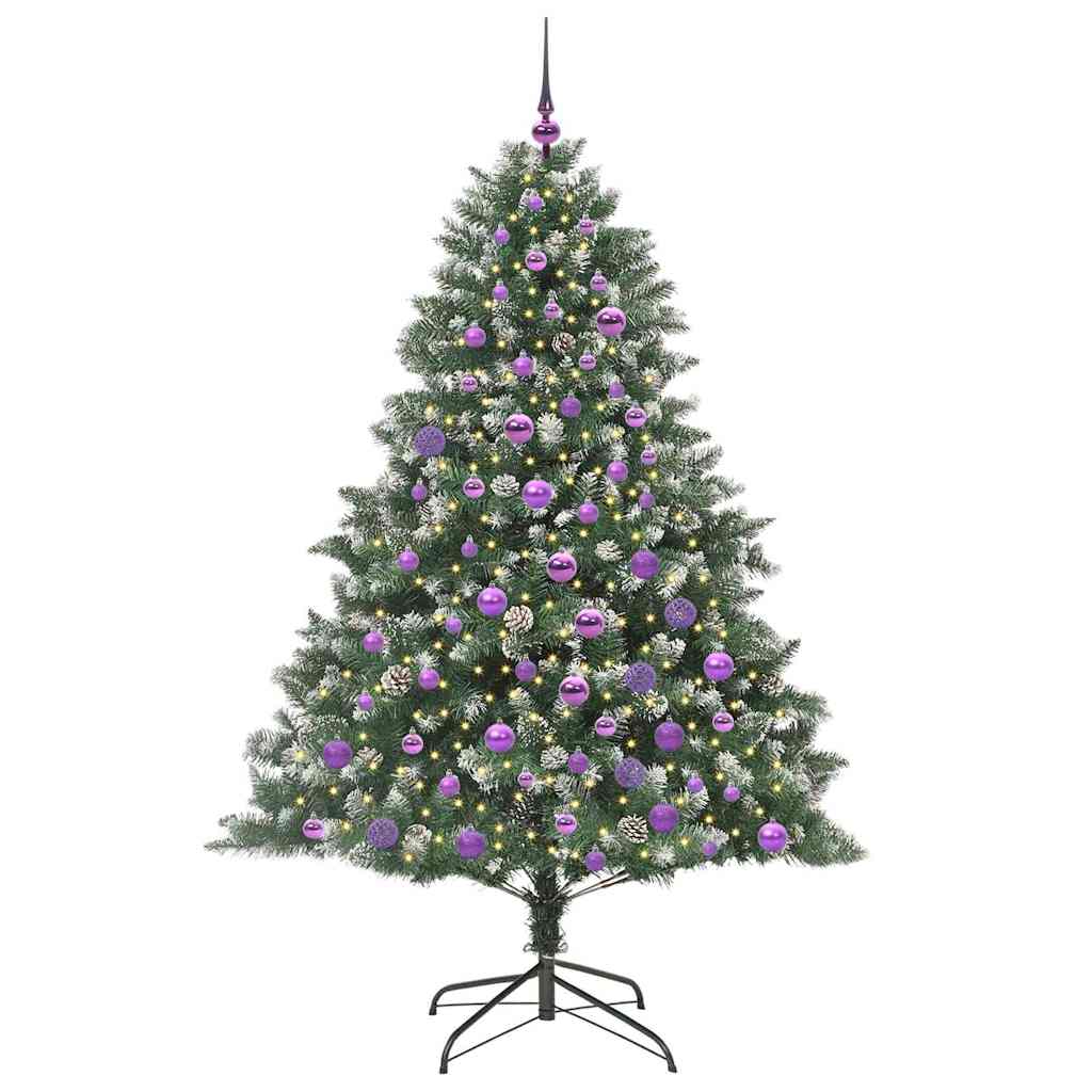 Albero di Natale artificiale con 300 LED Verde 180 cm