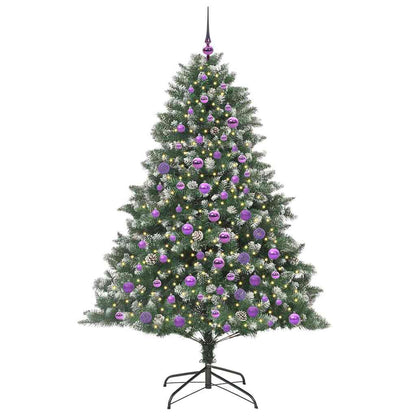 Albero di Natale artificiale con 300 LED Verde 180 cm