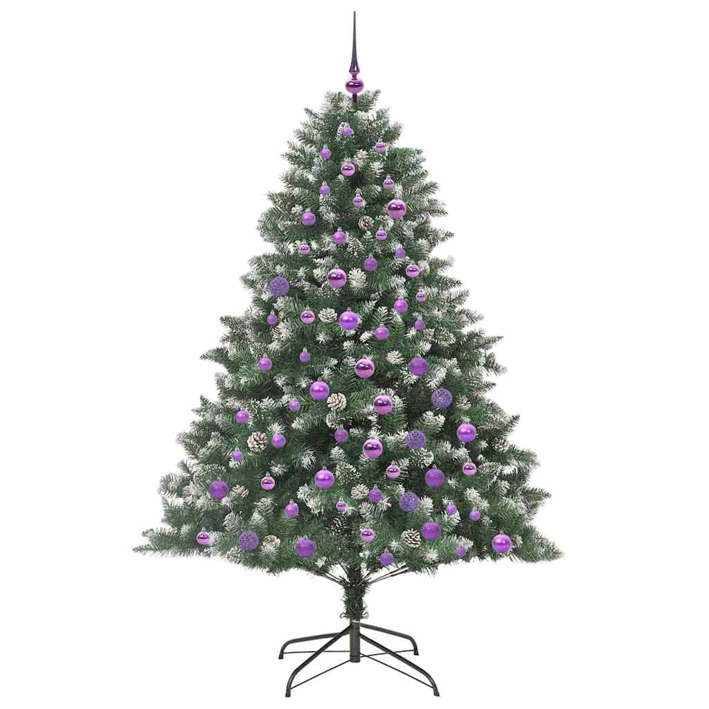 Albero di Natale artificiale con 300 LED Verde 180 cm
