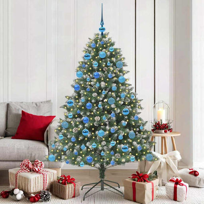 Albero di Natale artificiale con 300 LED Verde 180 cm
