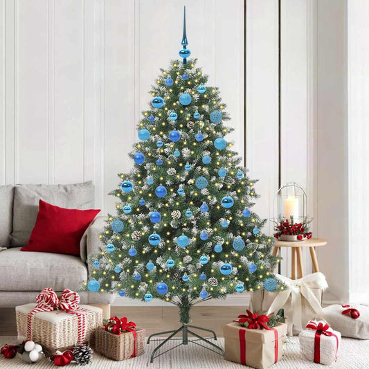 Albero di Natale artificiale con 300 LED Verde 180 cm
