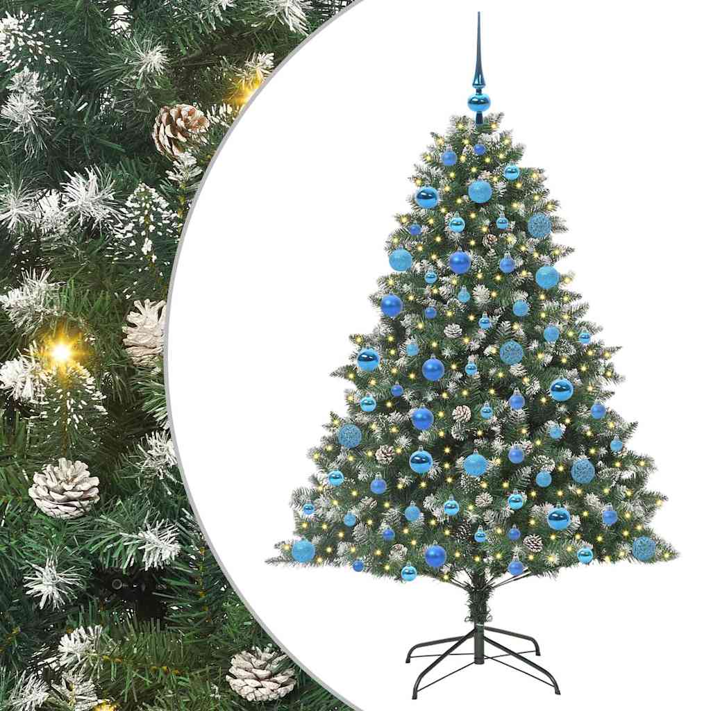 Albero di Natale artificiale con 300 LED Verde 180 cm