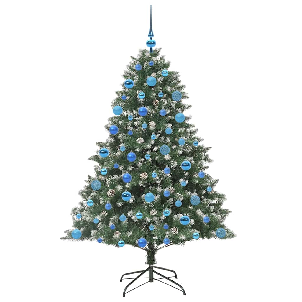 Albero di Natale artificiale con 300 LED Verde 180 cm