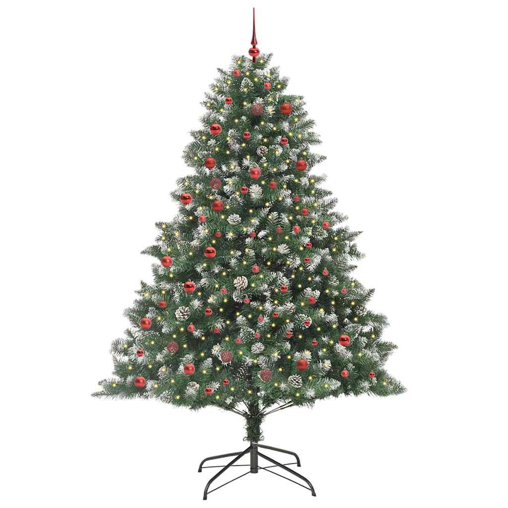 Albero di Natale artificiale con 300 LED Verde 210 cm
