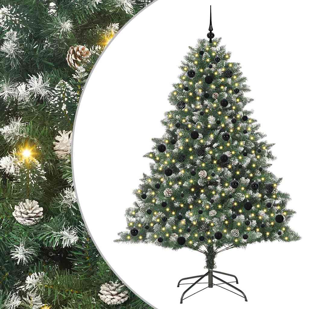 Albero di Natale artificiale con 300 LED Verde 210 cm