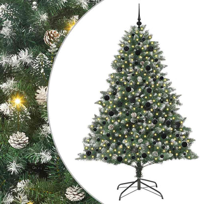 Albero di Natale artificiale con 300 LED Verde 210 cm