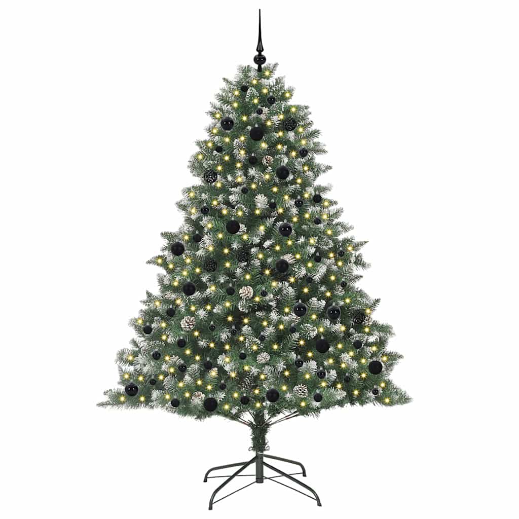 Albero di Natale artificiale con 300 LED Verde 210 cm
