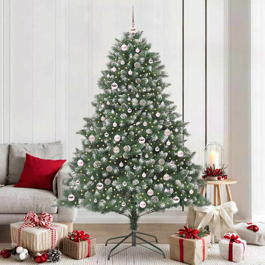 Albero di Natale artificiale con 300 LED Verde 210 cm
