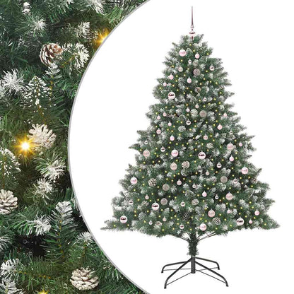 Albero di Natale artificiale con 300 LED Verde 210 cm