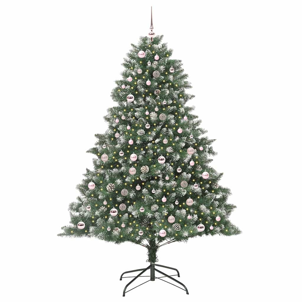 Albero di Natale artificiale con 300 LED Verde 210 cm