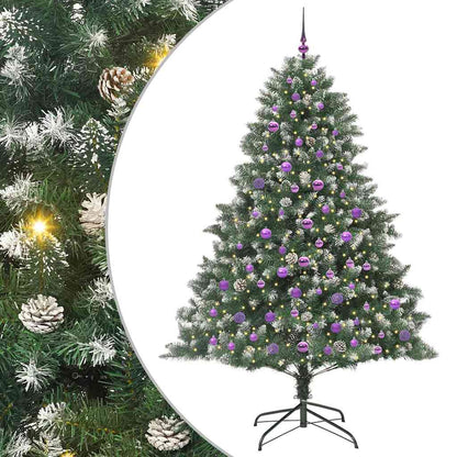 Albero di Natale artificiale con 300 LED Verde 210 cm