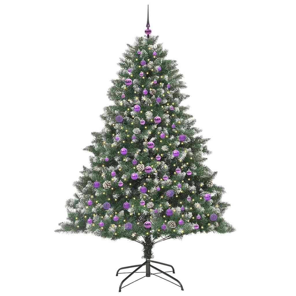 Albero di Natale artificiale con 300 LED Verde 210 cm