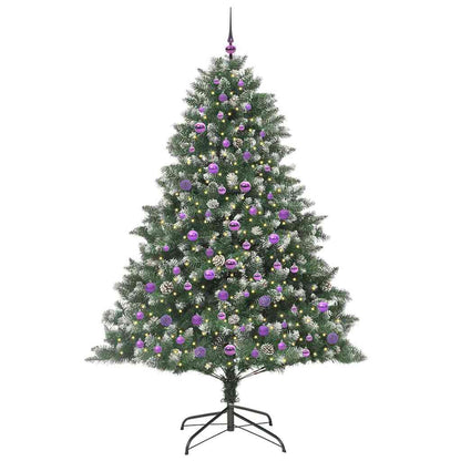 Albero di Natale artificiale con 300 LED Verde 210 cm