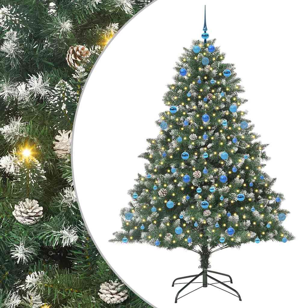Albero di Natale artificiale con 300 LED Verde 210 cm