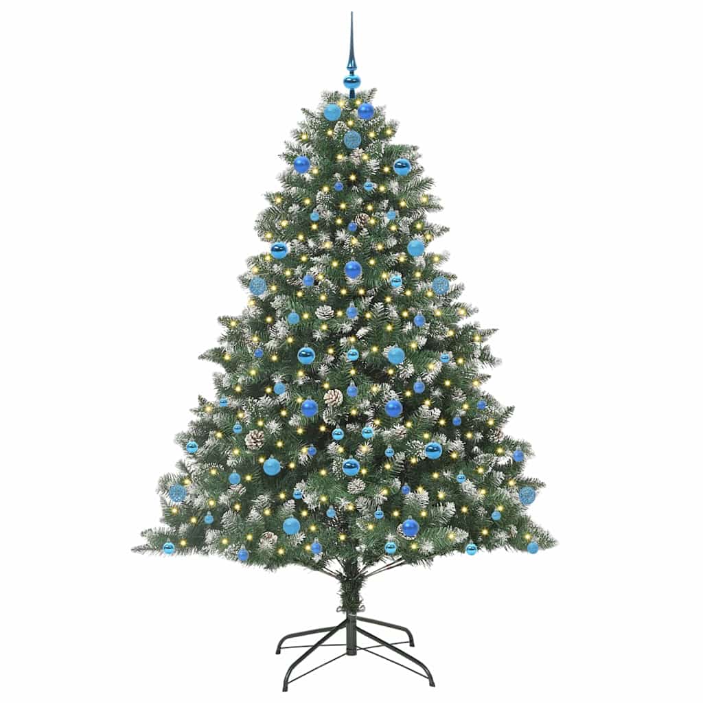 Albero di Natale artificiale con 300 LED Verde 210 cm