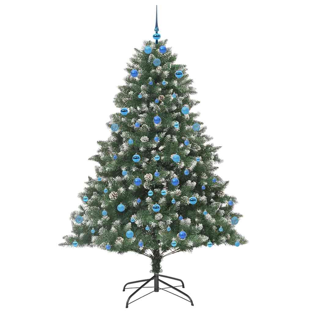 Albero di Natale artificiale con 300 LED Verde 210 cm