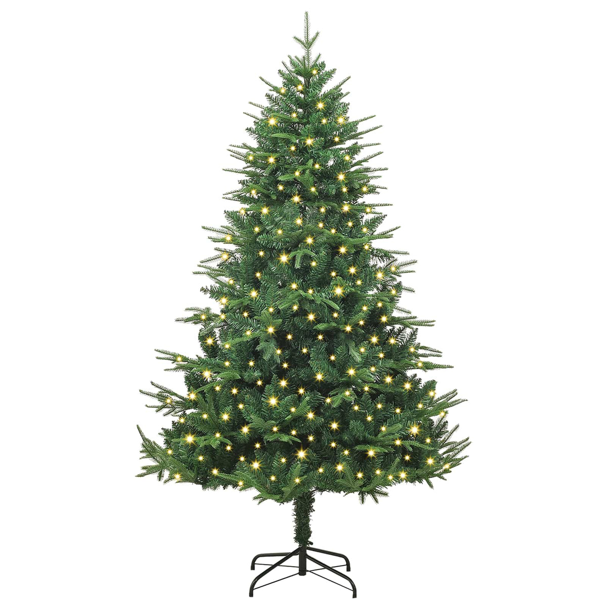 Albero di Natale artificiale preilluminato 300 LED Bianco caldo