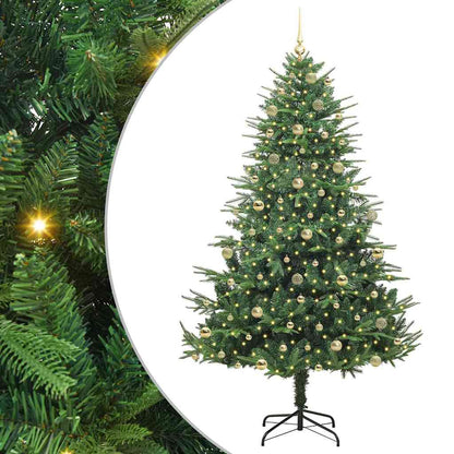 Albero di Natale Artificiale Pre-illuminato con Set di Palline | homemem39