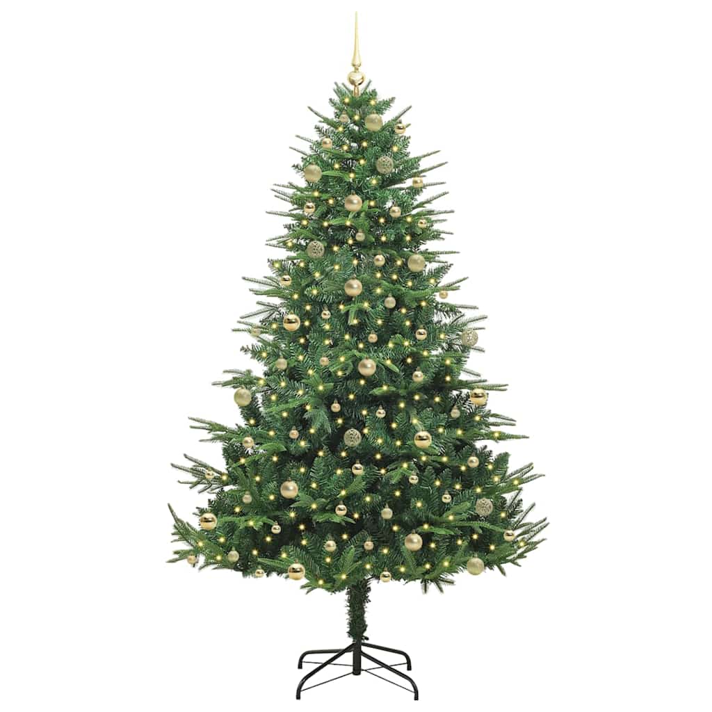 Albero di Natale Artificiale Pre-illuminato con Set di Palline | homemem39