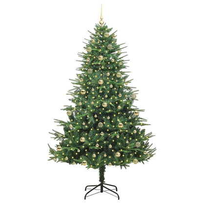 Albero di Natale Artificiale Pre-illuminato con Set di Palline | homemem39