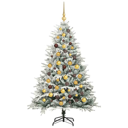Albero di Natale Artificiale Pre-illuminato con Set di Palline | homemem39