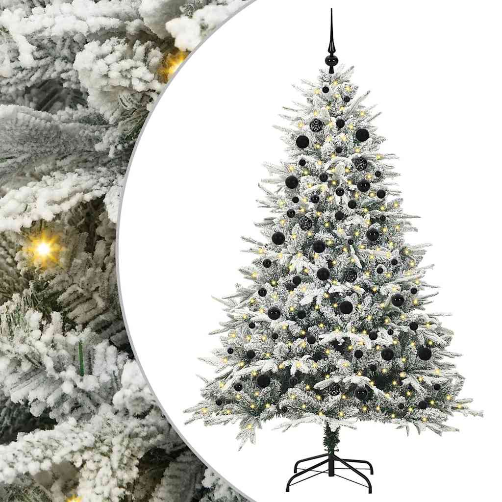 Albero di Natale Artificiale Pre-illuminato con Set di Palline | homemem39