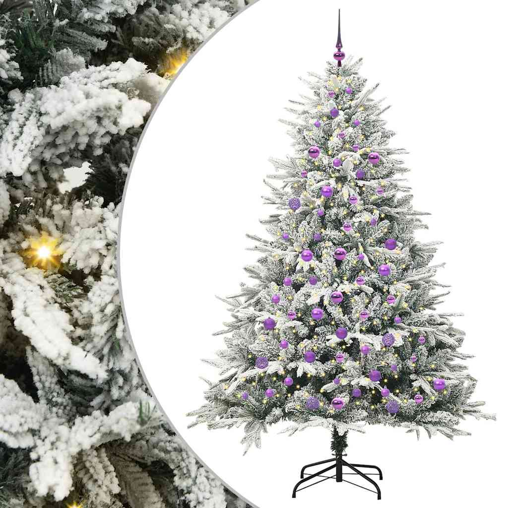 Albero di Natale Artificiale Pre-illuminato con Set di Palline | homemem39