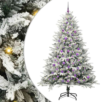 Albero di Natale Artificiale Pre-illuminato con Set di Palline | homemem39