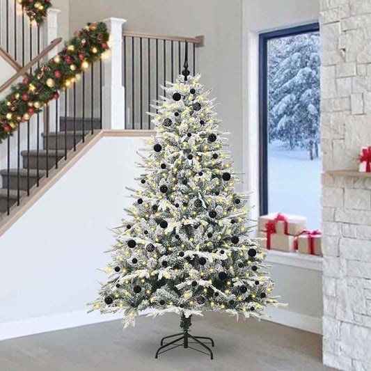 Albero di Natale Artificiale Pre-illuminato con Set di Palline | homemem39