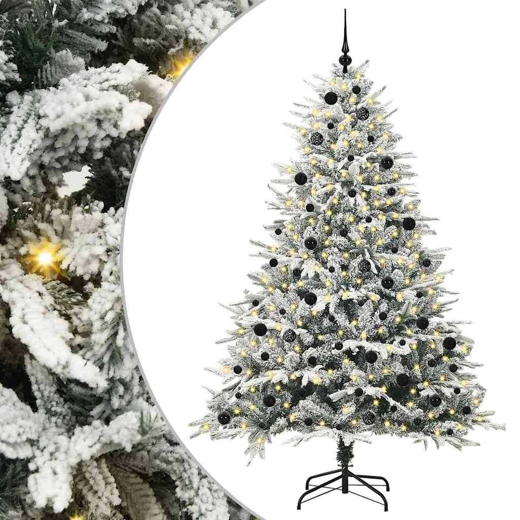 Albero di Natale Artificiale Pre-illuminato con Set di Palline | homemem39