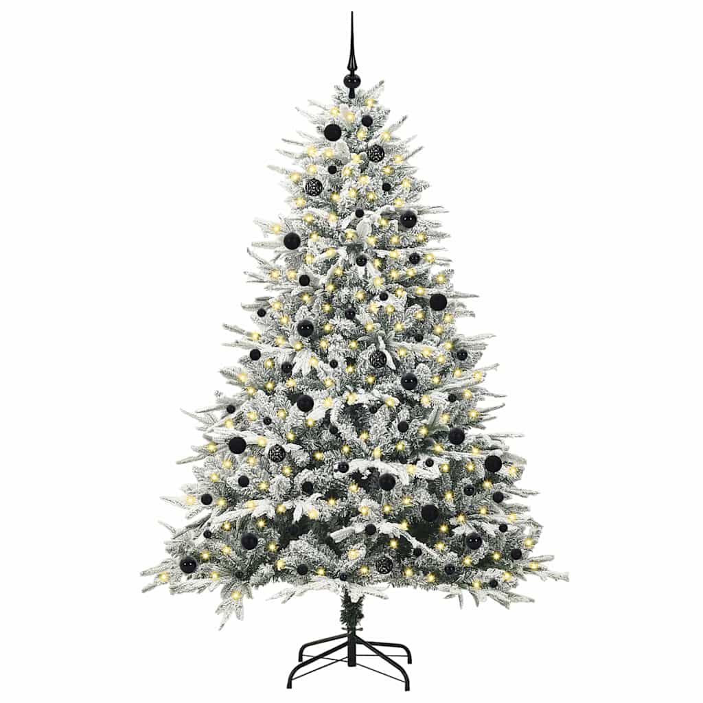 Albero di Natale Artificiale Pre-illuminato con Set di Palline | homemem39