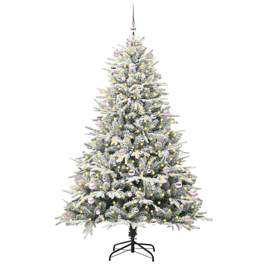 Albero di Natale Artificiale Pre-illuminato con Set di Palline | homemem39