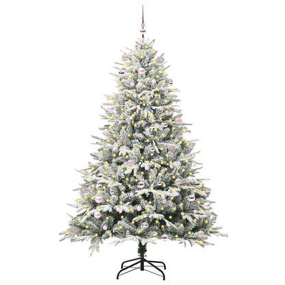Albero di Natale Artificiale Pre-illuminato con Set di Palline | homemem39