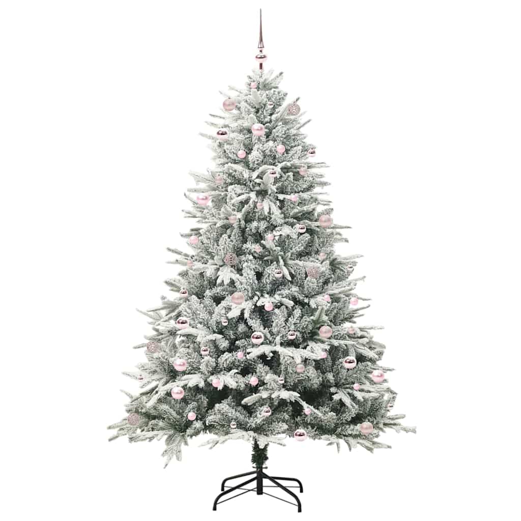 Albero di Natale Artificiale Pre-illuminato con Set di Palline | homemem39