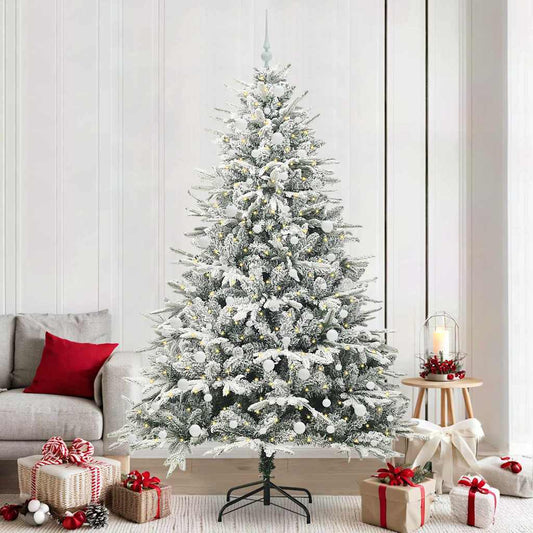 Albero di Natale Artificiale Pre-illuminato con Set di Palline | homemem39