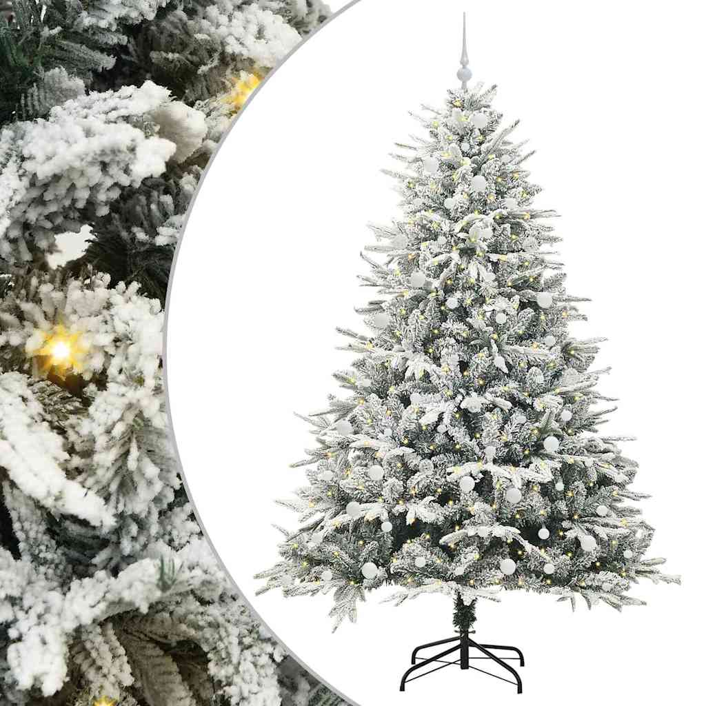 Albero di Natale Artificiale Pre-illuminato con Set di Palline | homemem39
