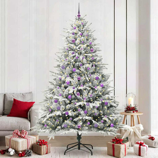 Albero di Natale Artificiale Pre-illuminato con Set di Palline | homemem39