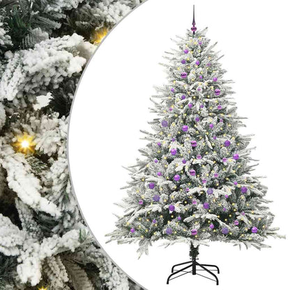Albero di Natale Artificiale Pre-illuminato con Set di Palline | homemem39