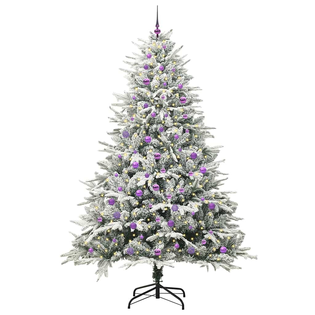 Albero di Natale Artificiale Pre-illuminato con Set di Palline | homemem39