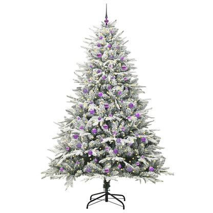 Albero di Natale Artificiale Pre-illuminato con Set di Palline | homemem39