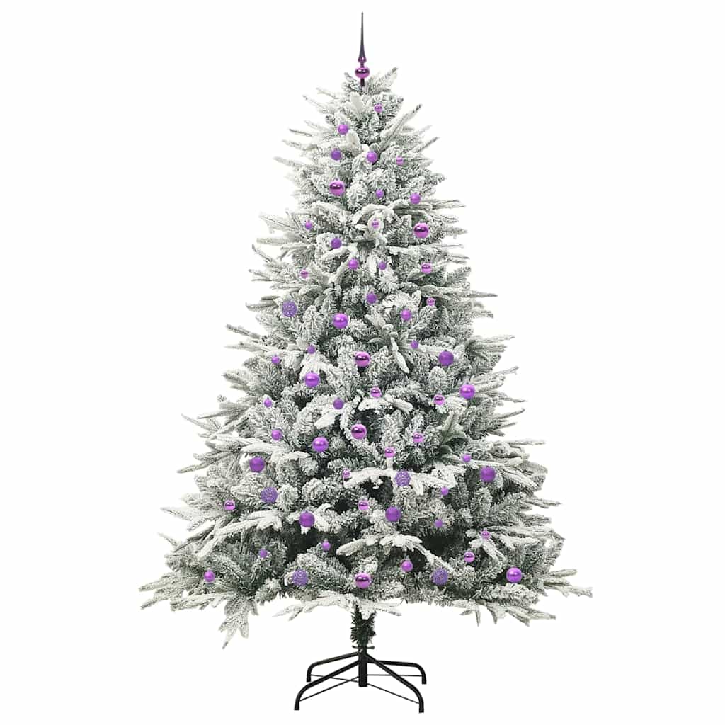 Albero di Natale Artificiale Pre-illuminato con Set di Palline | homemem39