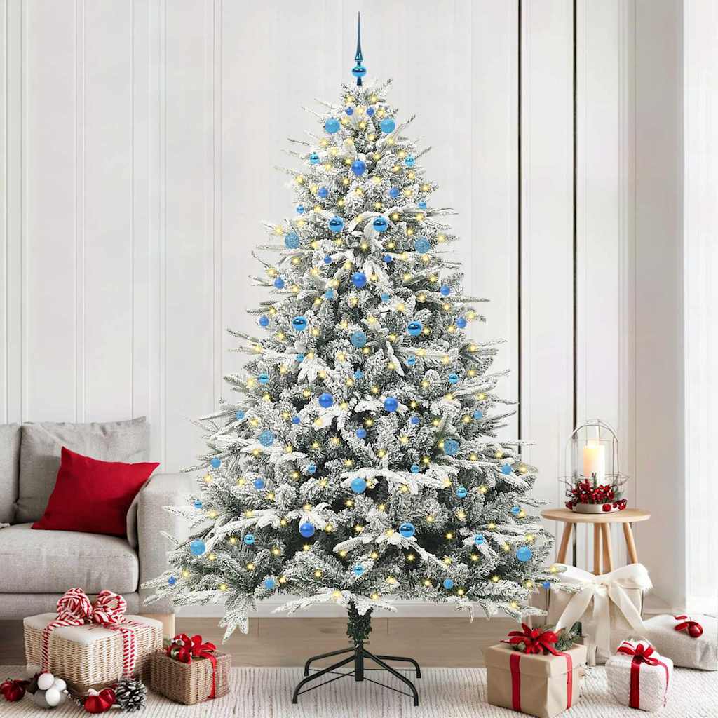 Albero di Natale Artificiale Pre-illuminato con Set di Palline | homemem39
