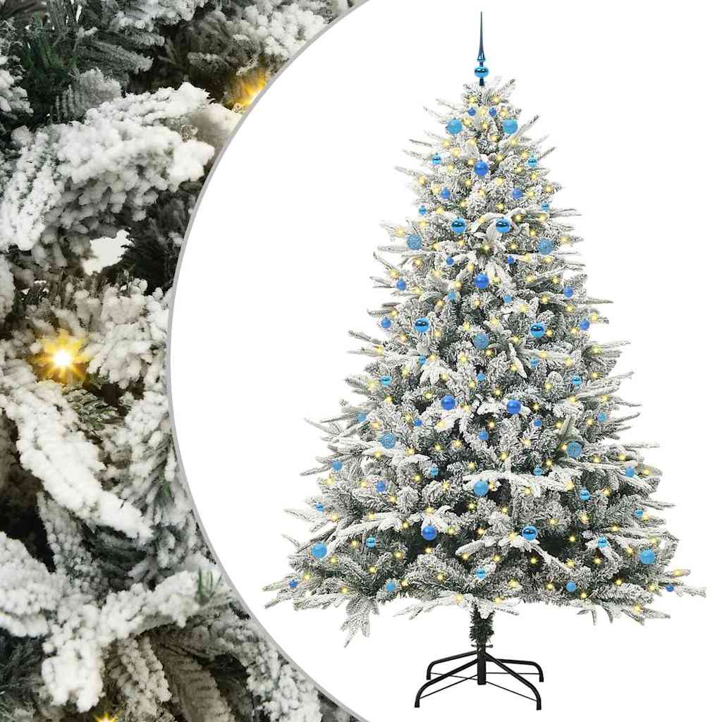 Albero di Natale Artificiale Pre-illuminato con Set di Palline | homemem39