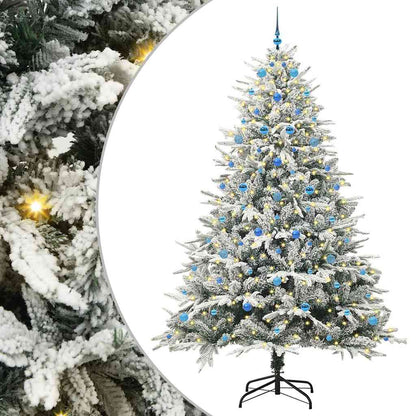 Albero di Natale Artificiale Pre-illuminato con Set di Palline | homemem39