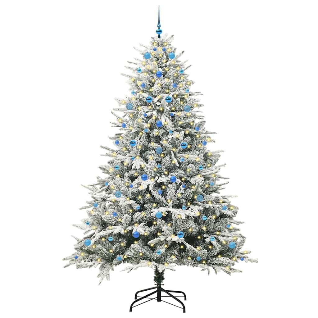 Albero di Natale Artificiale Pre-illuminato con Set di Palline | homemem39