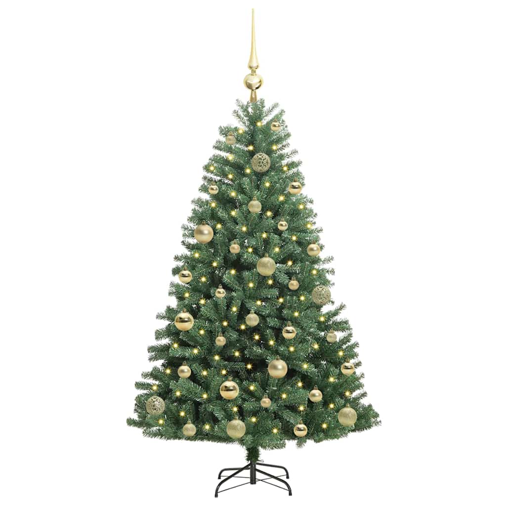 Albero di Natale Artificiale con Rami Pieghevoli Verde 120 cm | homemem39